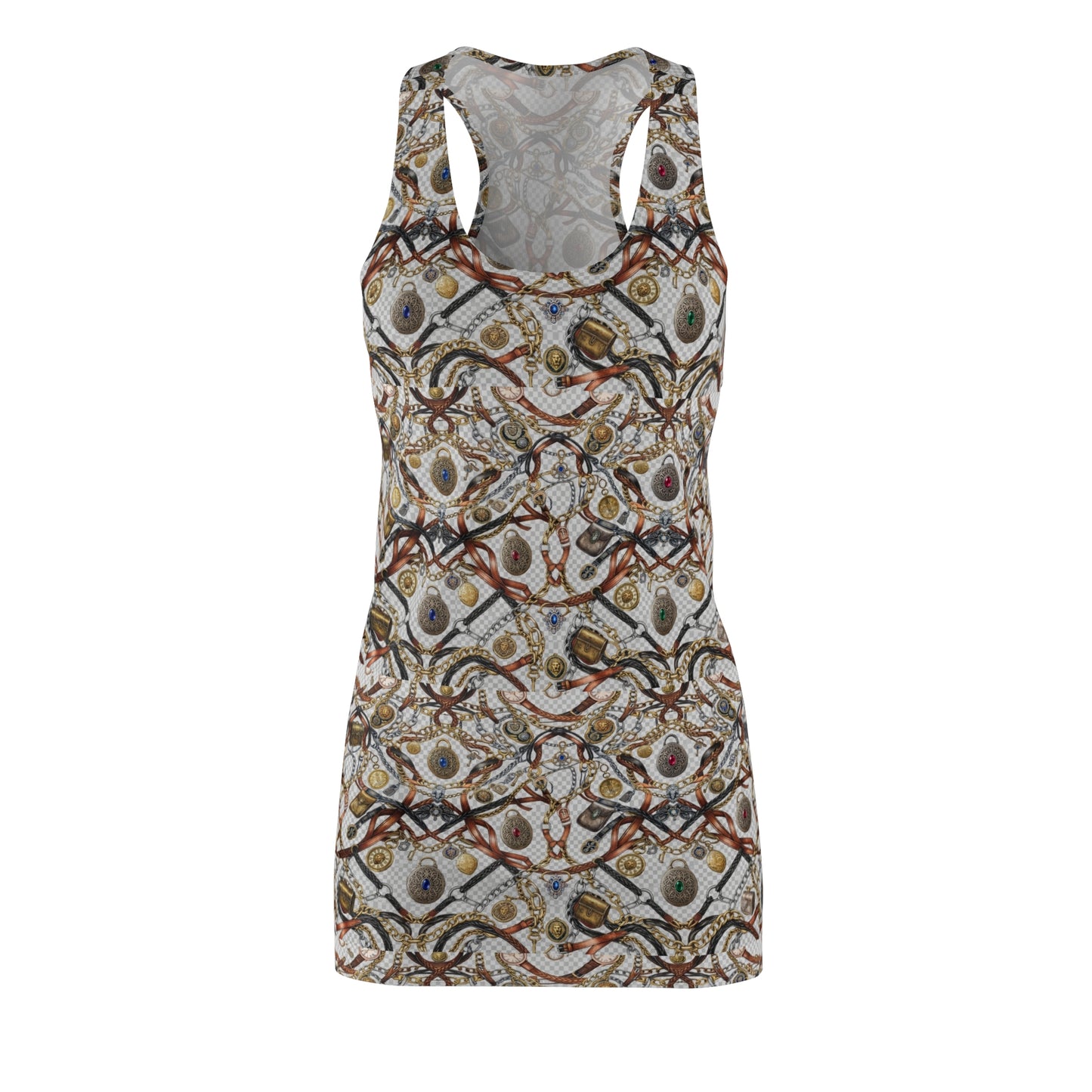Boho Chain Print Racerback Dress — Heritage Equestrian All-Over Print