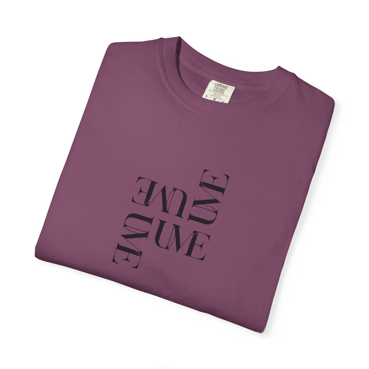 UME Typography Garment-Dyed T-Shirt — White, Ivory & More Colors