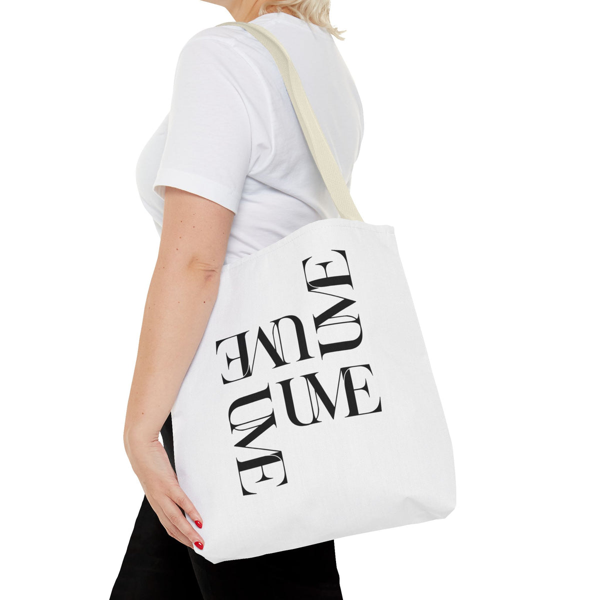 UME Typography Statement Tote Bag — White