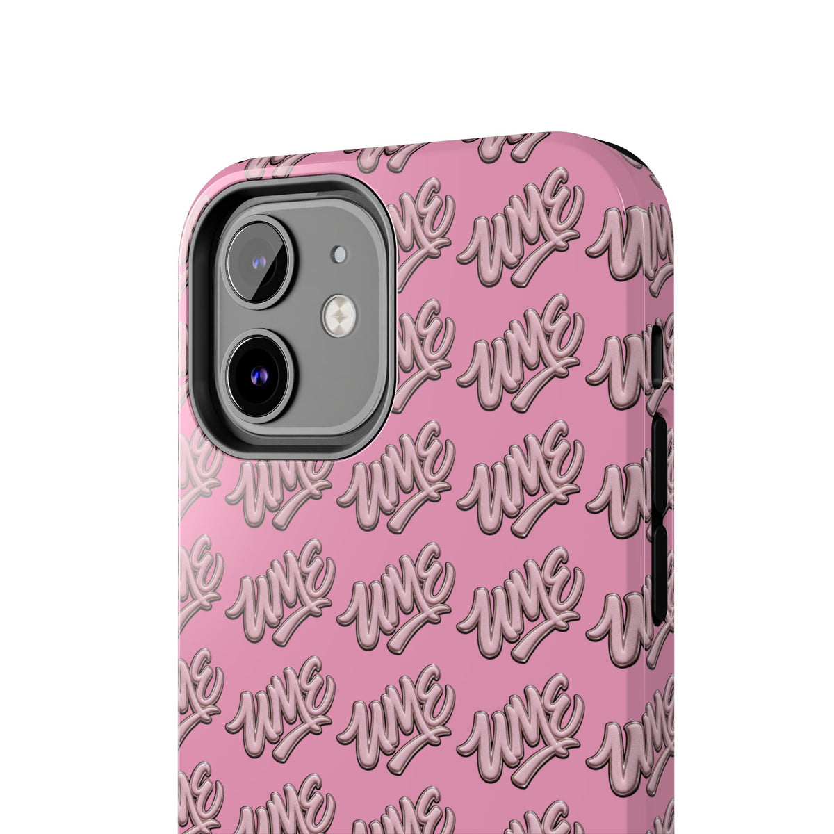 UME Tough Phone Case — Pink Logo Print | iPhone & Samsung