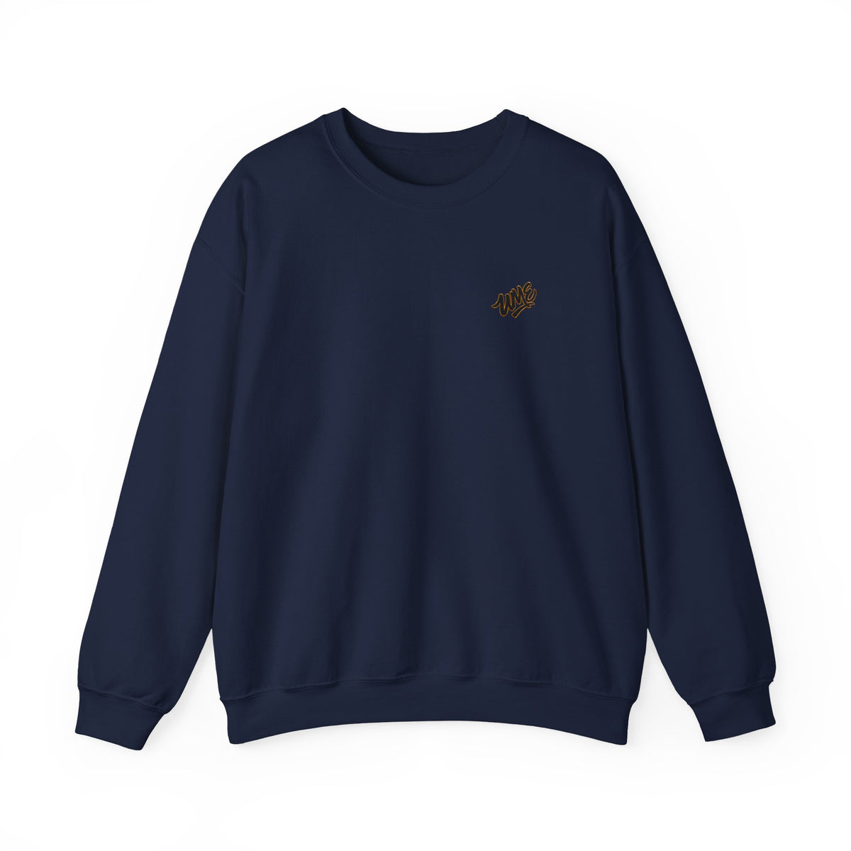 Crewneck Sweatshirt — UME Black Logo All-Over Print