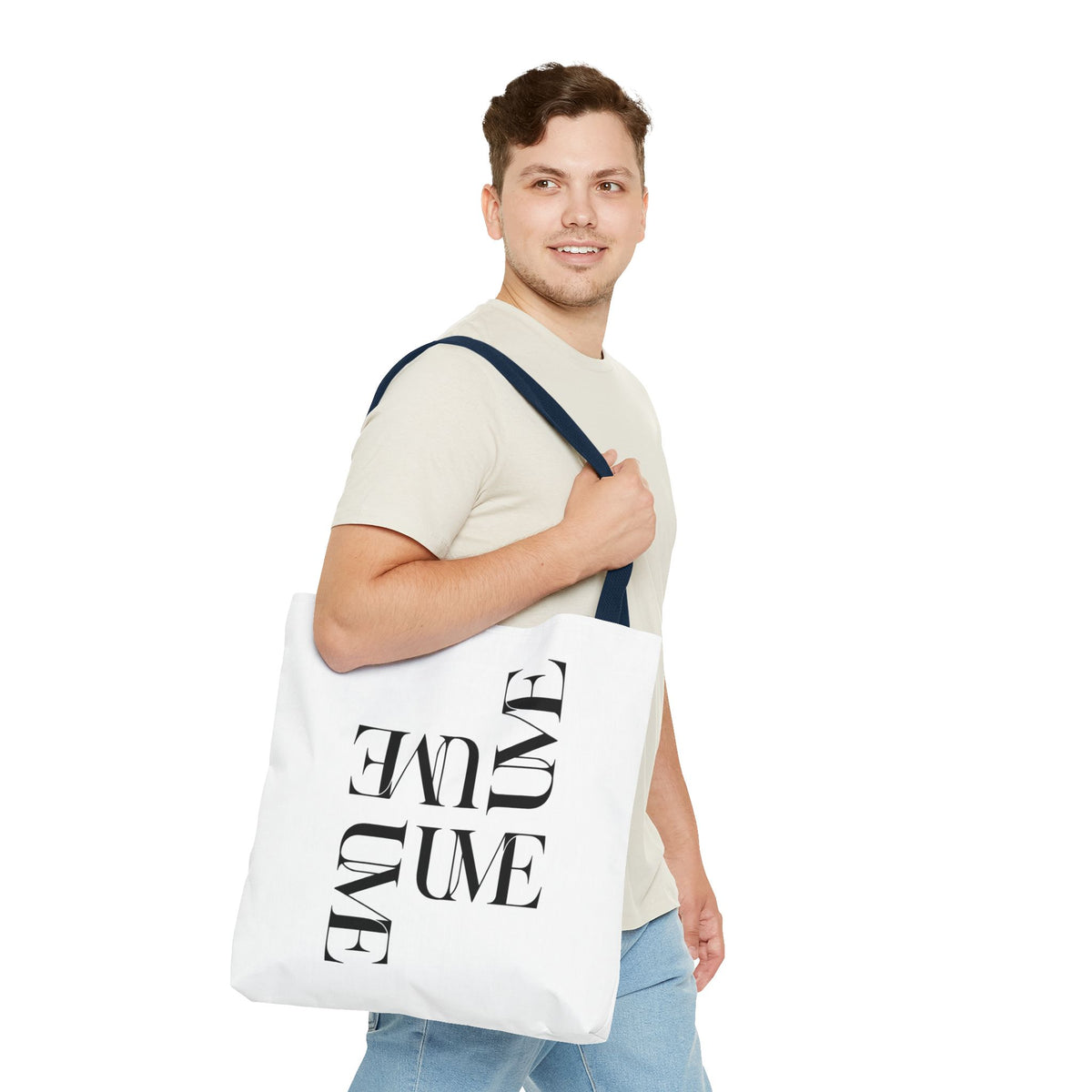 UME Typography Statement Tote Bag — White