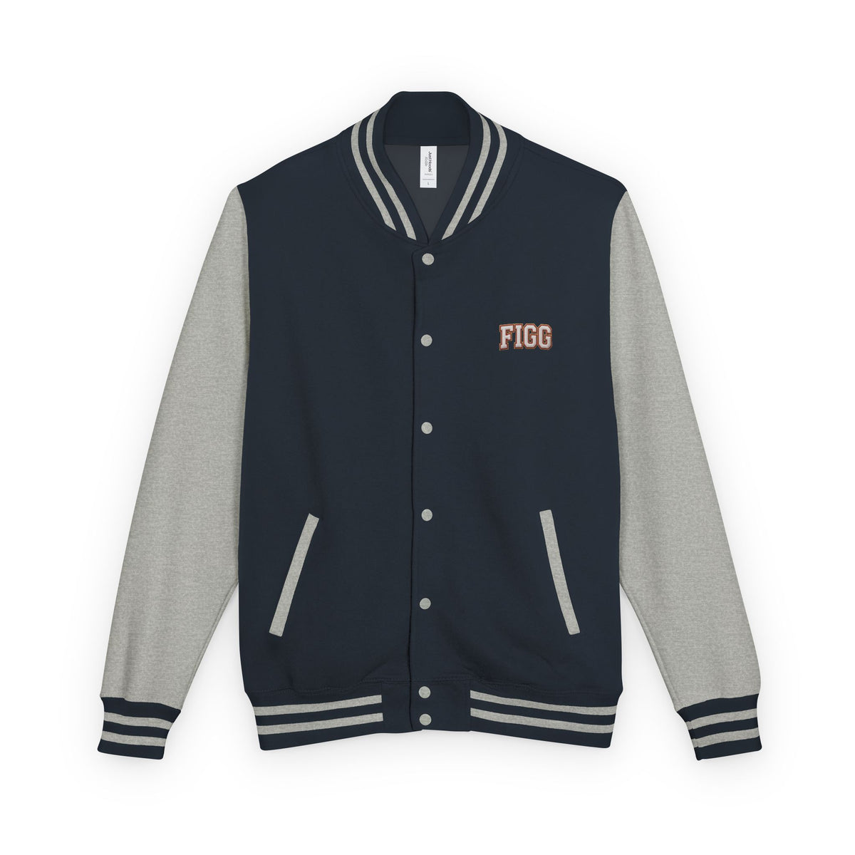 FIGG Letterman Jacket — Burgundy, Black, Navy & Bright Colors