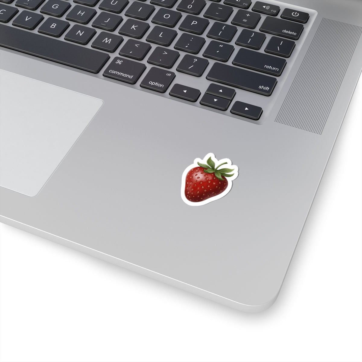 Strawberry Kiss-Cut Sticker — Hyper-Realistic Fruit Vinyl Decal