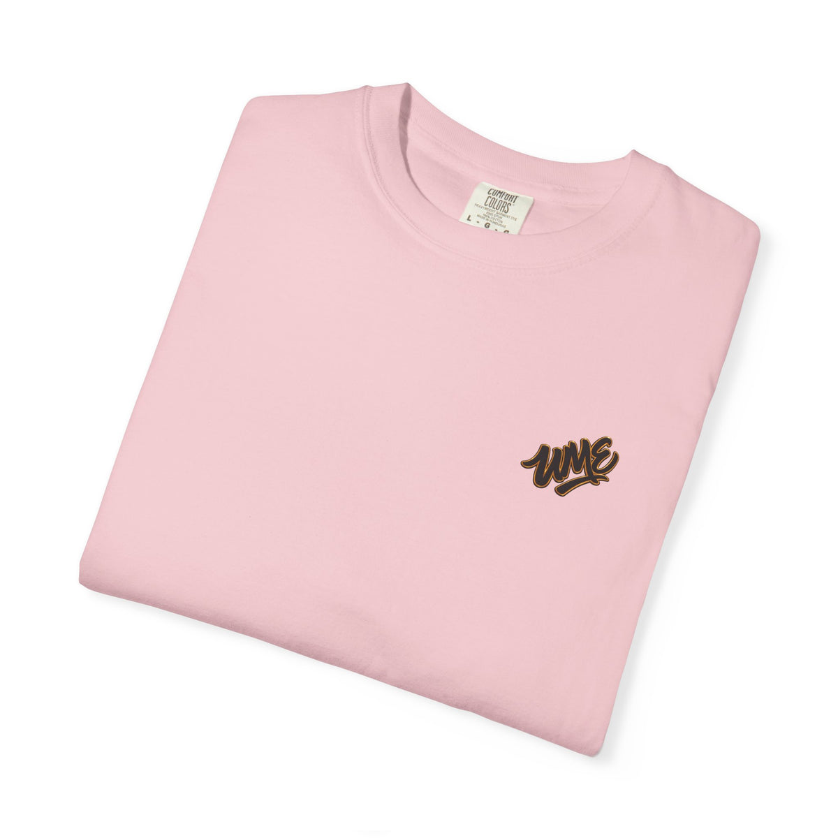 Garment-Dyed Heavyweight Tee — UME Black Logo Front & Back