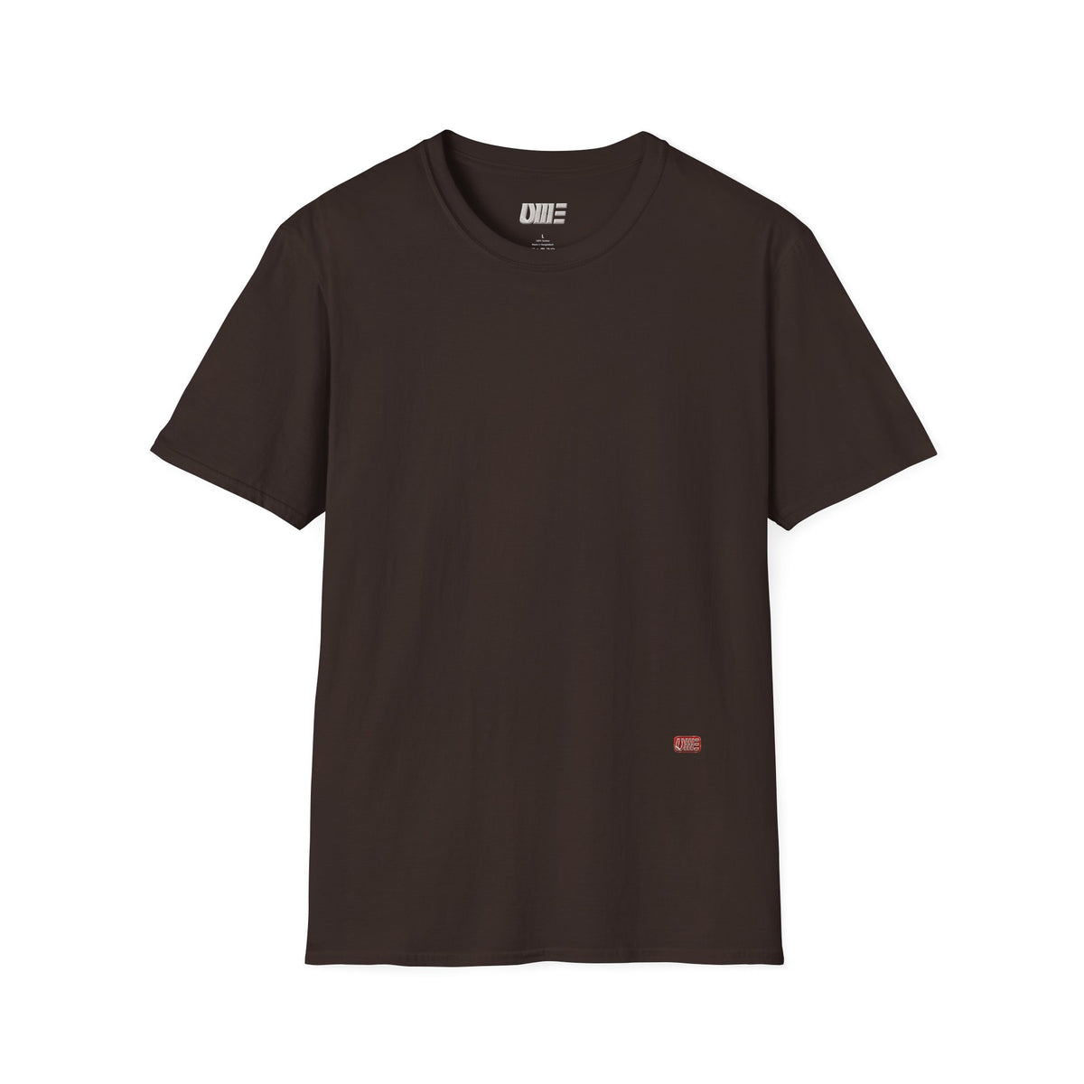 Minimalist Tiny Logo T-Shirt — Navy, White & More Base Colors