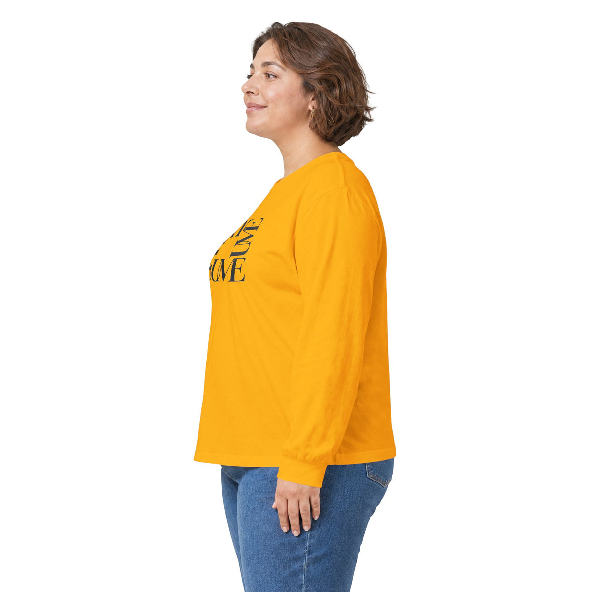UME Typography Long Sleeve Tee — White, Black & More Colors