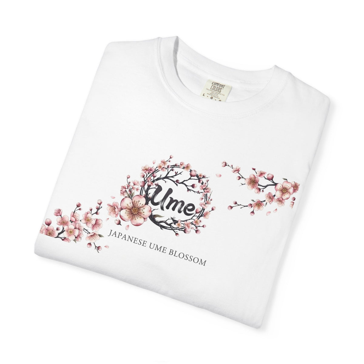 Plum Blossom 'Ume' T-Shirt — White Japanese Ume Blossom Floral Tee