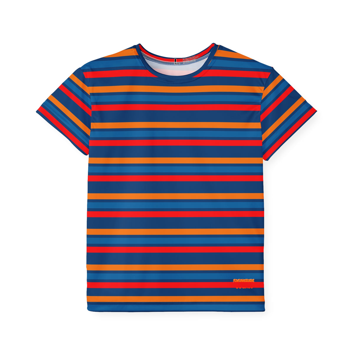 Copy of Kids Striped Sport Jersey — Colorful Rainbow AOP Tee