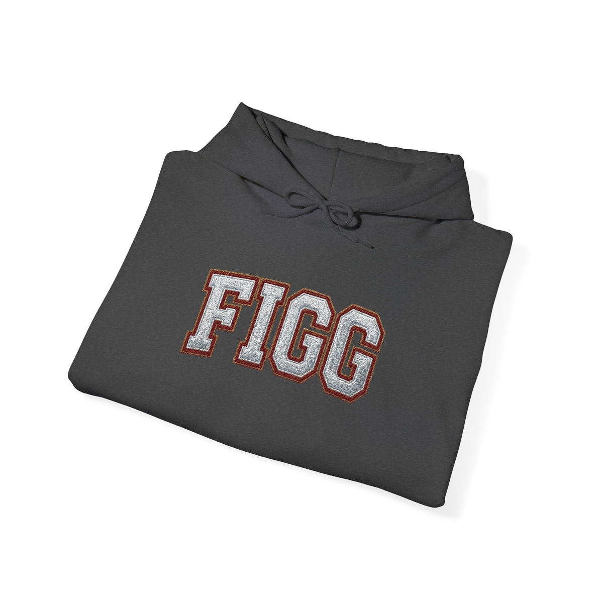 FFiGG Embroidered Varsity Hoodie — White, Black, Grey & More Colors