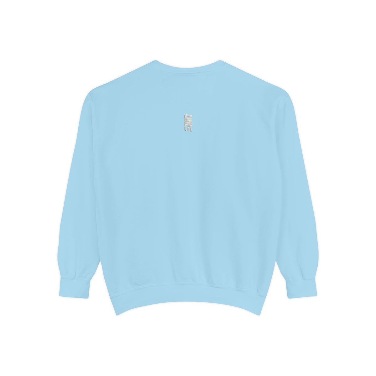Garment-Dyed Crewneck Sweatshirt — Multi-Color Minimal Graphic