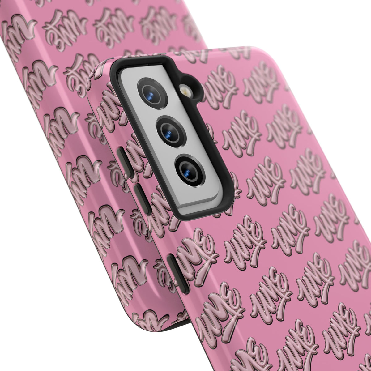 UME Tough Phone Case — Pink Logo Print | iPhone & Samsung