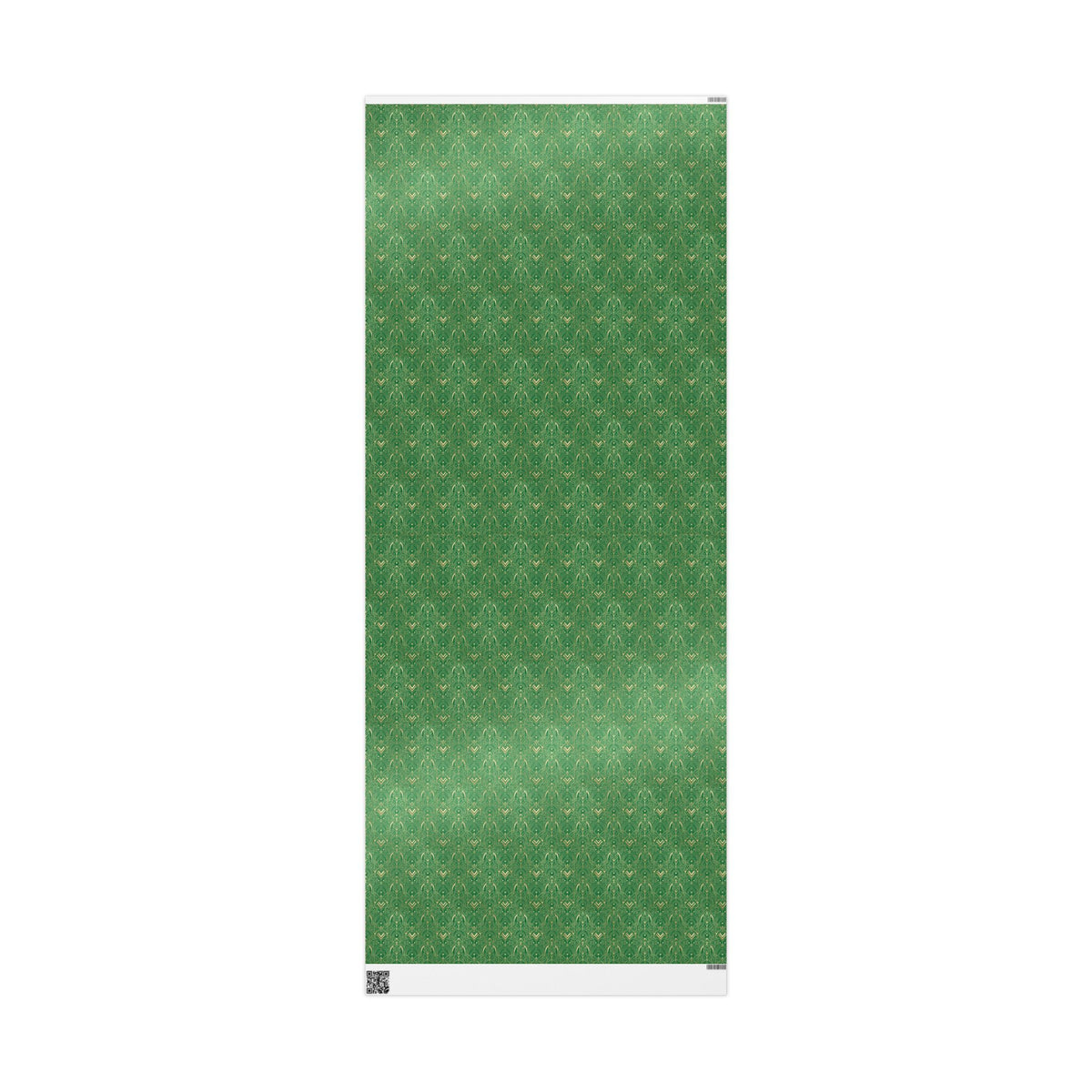 Festive Green & Gold Wrapping Paper Roll — Elegant Holiday Gift Wrap