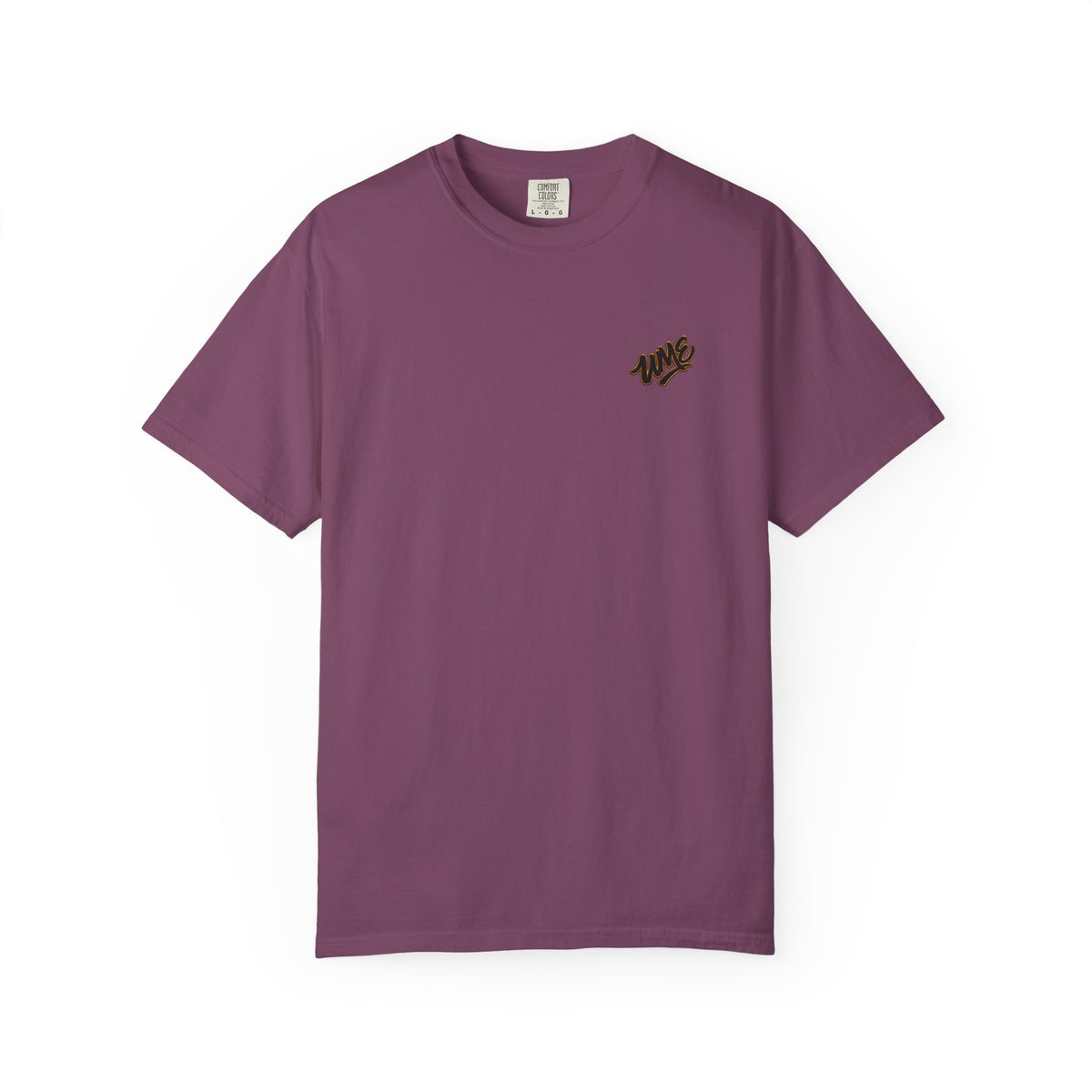 Garment-Dyed Heavyweight Tee — UME Black Logo Front & Back