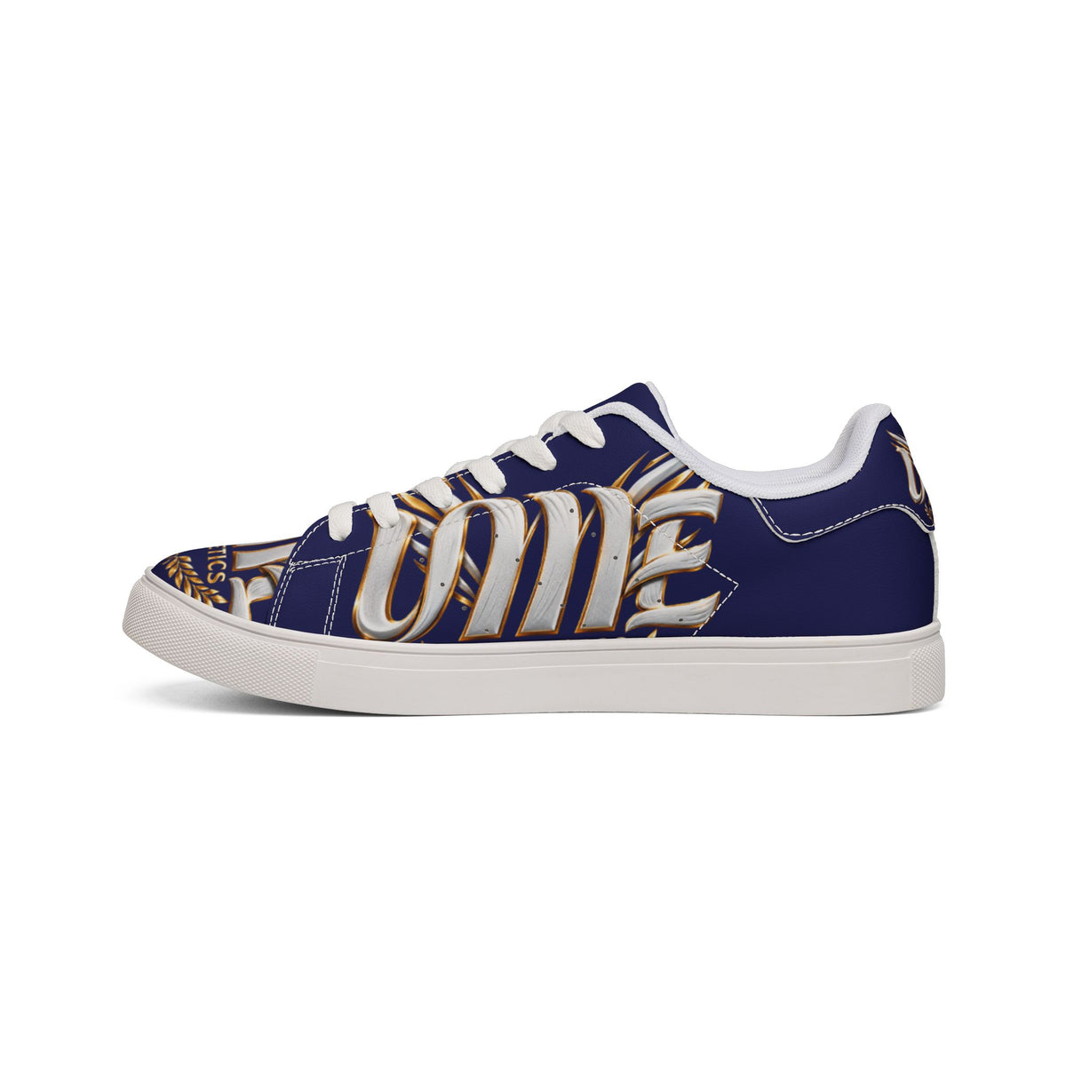 Copy of Low-Top Leather Sneakers — Black Gold Athletic Graphic