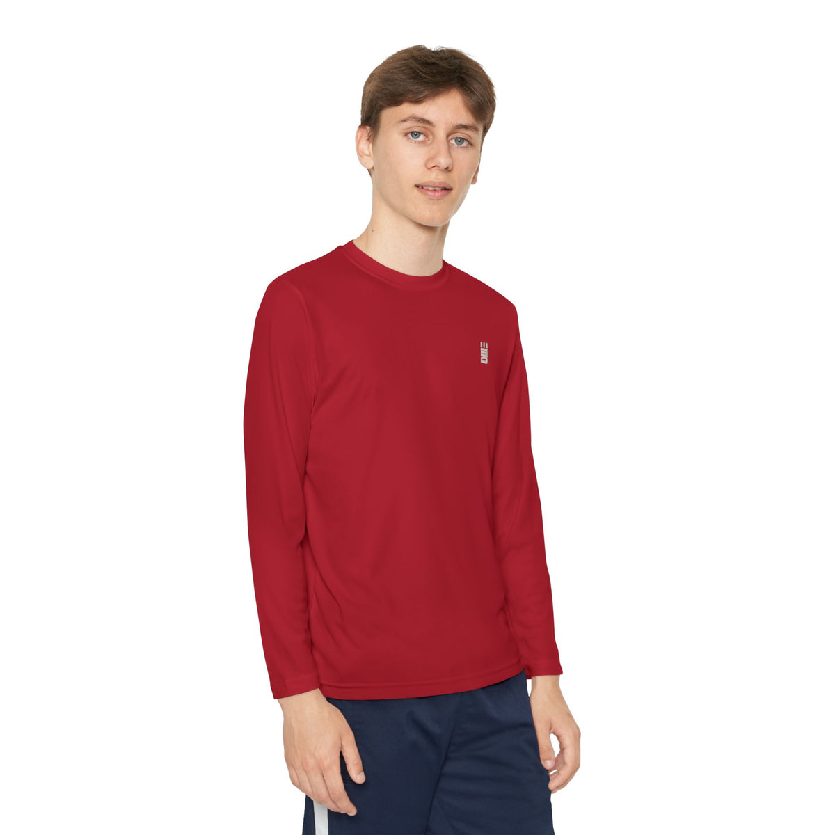 Youth Long-Sleeve Performance Tee — Multi-Color Athletic Top