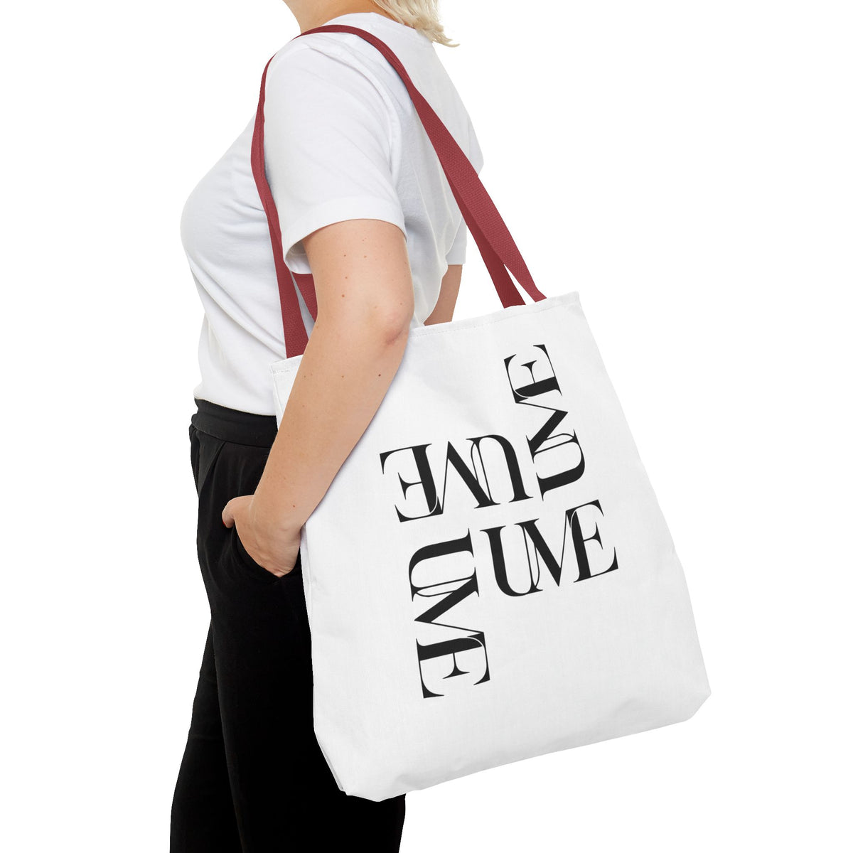 UME Typography Statement Tote Bag — White