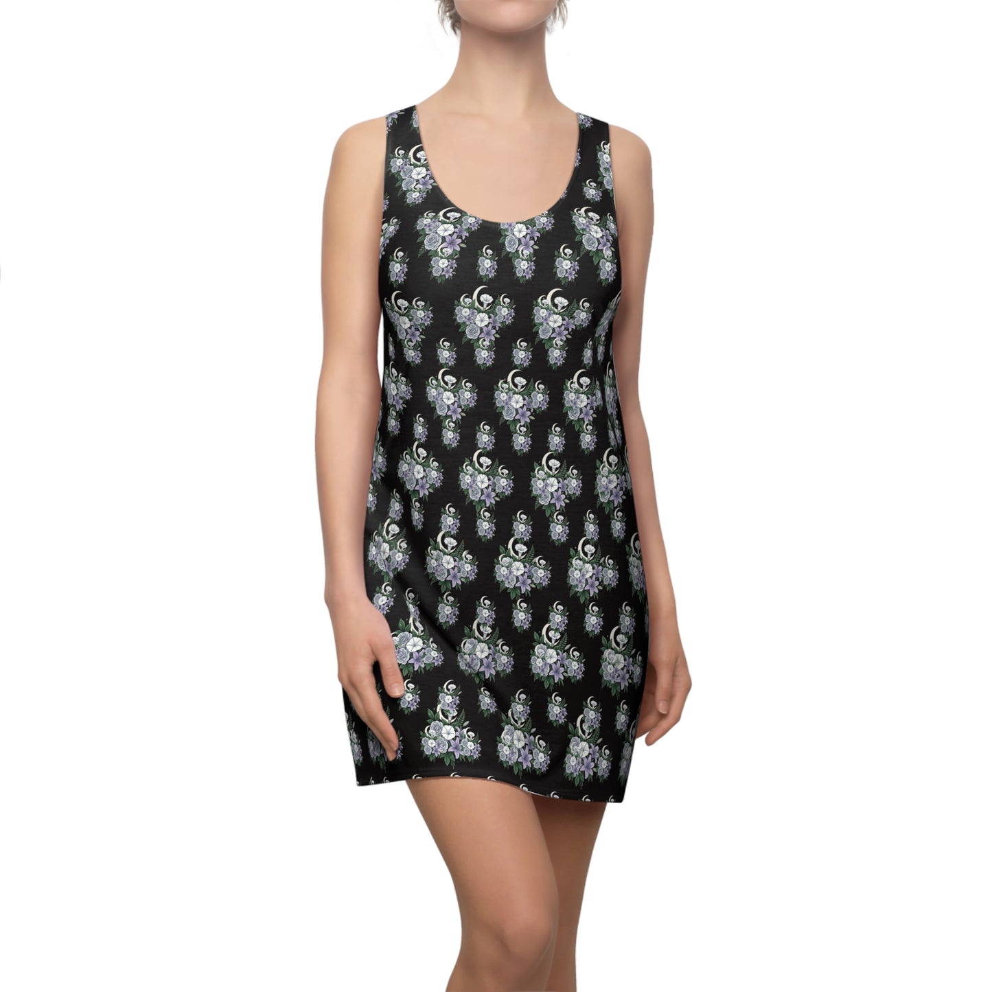 Floral Lavender Bunch Racerback Dress