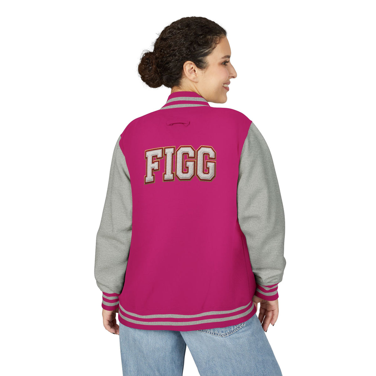 FIGG Letterman Jacket — Burgundy, Black, Navy & Bright Colors