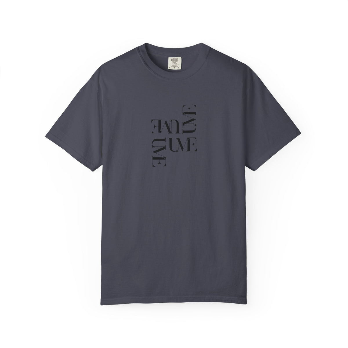UME Typography Garment-Dyed T-Shirt — White, Ivory & More Colors