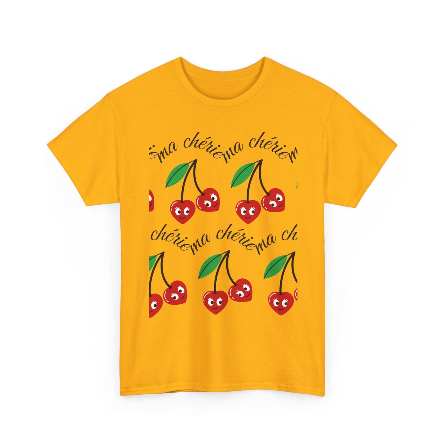 Cherry Pattern T‑Shirt — Cute Cherie Graphic Tee