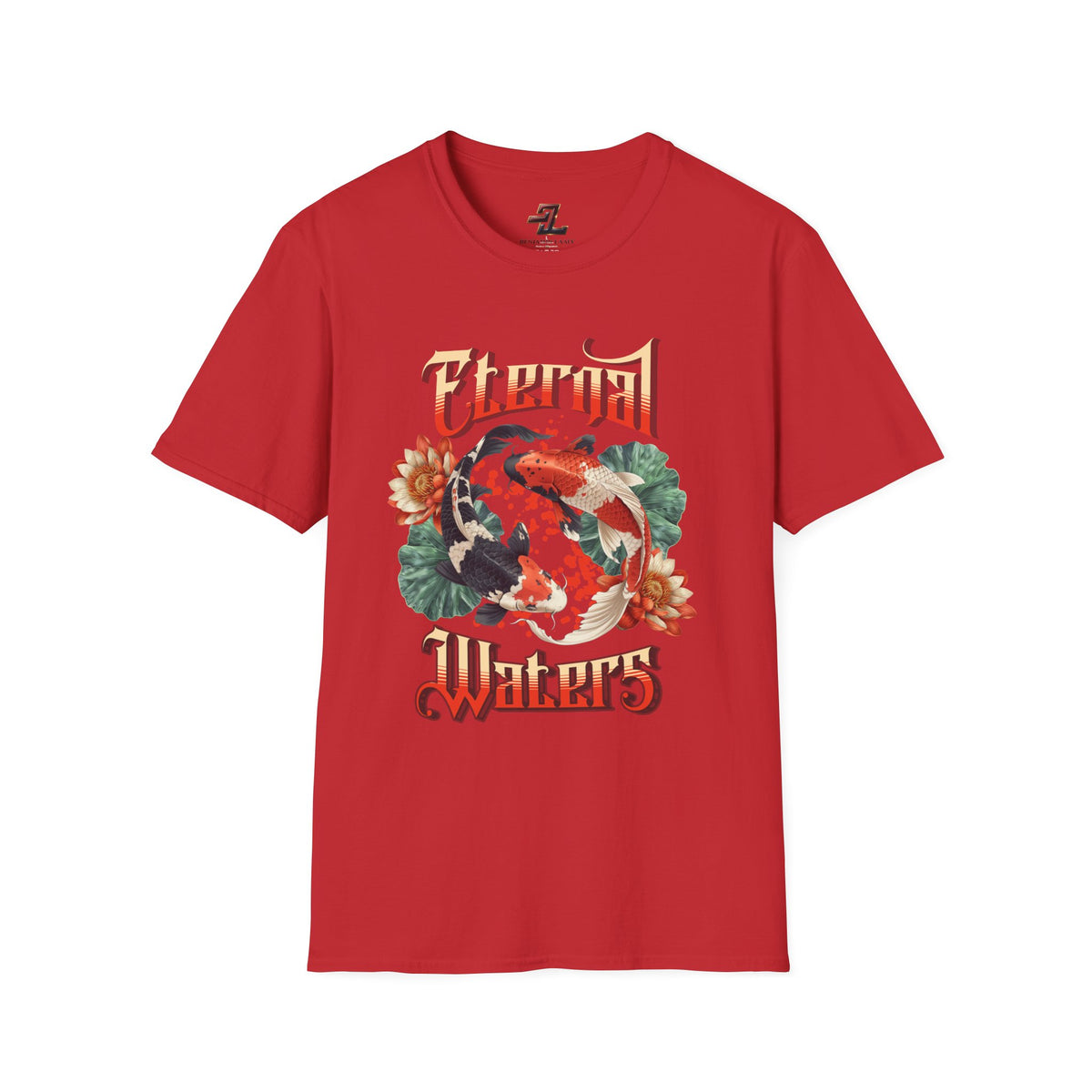 Eternal Waters T‑Shirt — Koi Pond Floral Graphic Tee