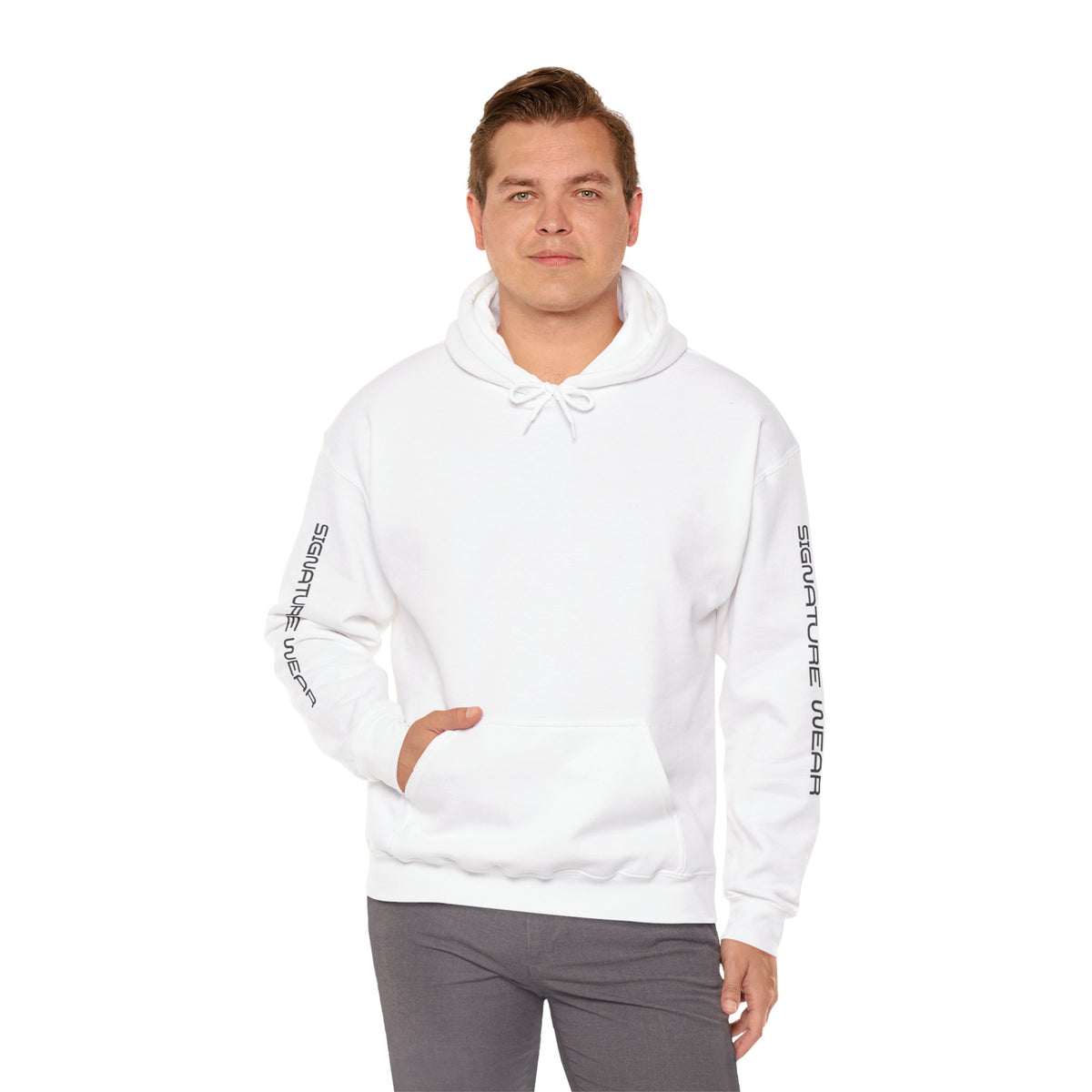 Signature Wear Graphic Hoodie — White, Black, Sand & More
