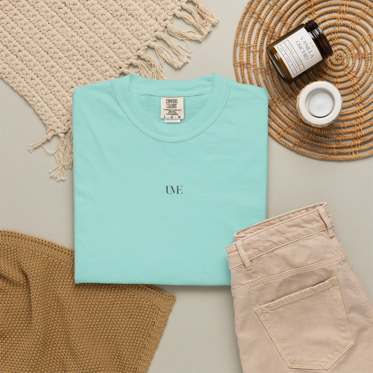 UME Minimalist Garment-Dyed T-Shirt — White, Black & More Colors