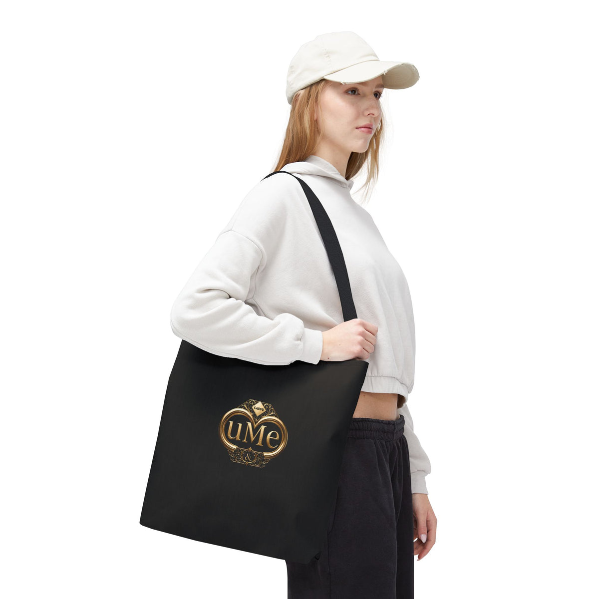 Gold Emblem Tote Bag — Black UME Crest Print