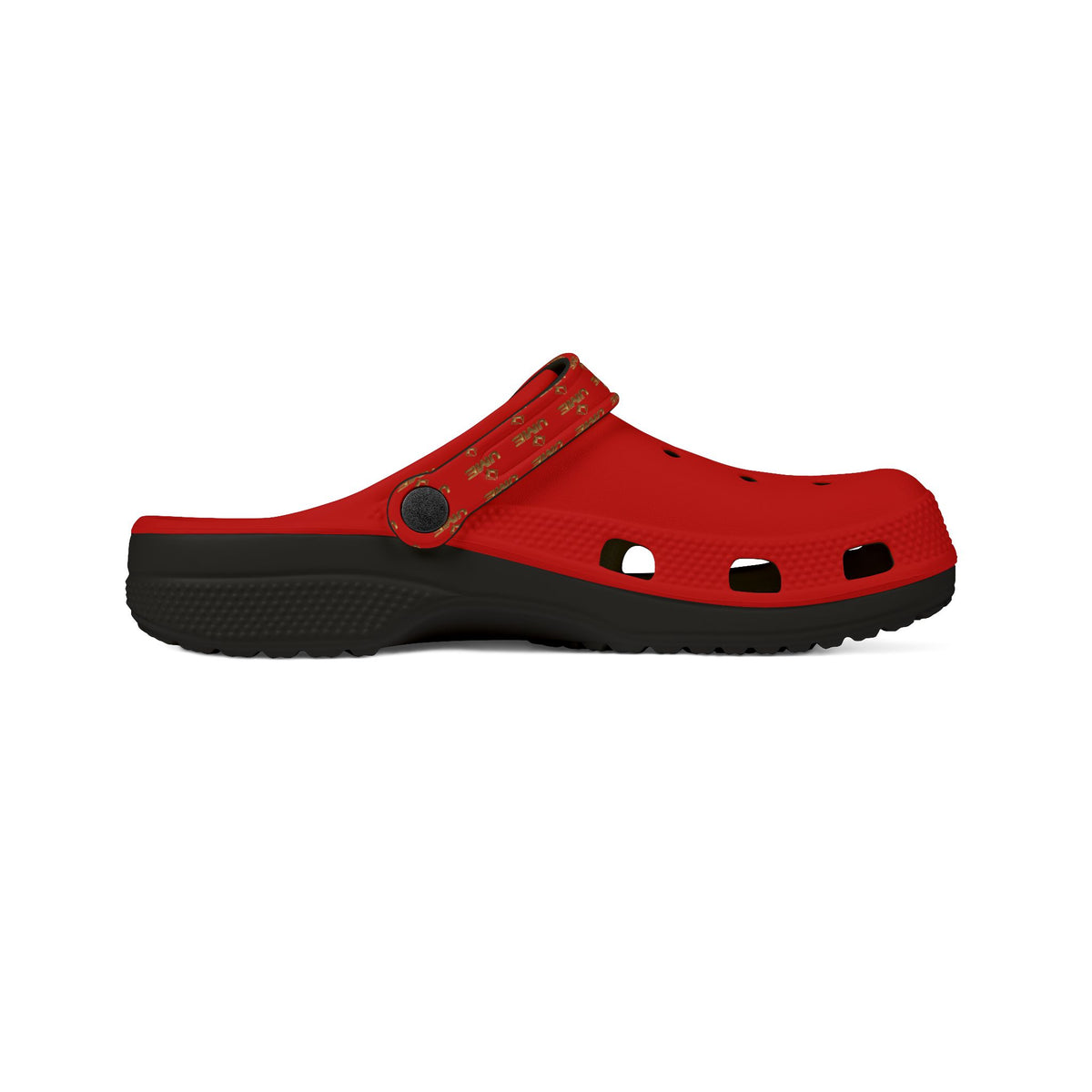 Red All-Over Print EVA Foam Clogs — Slip-On Shoes