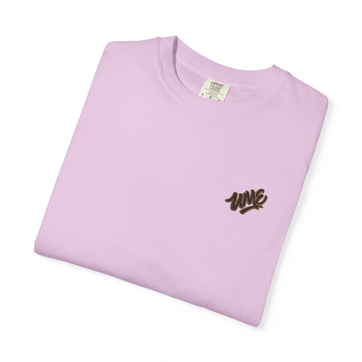 Garment-Dyed Heavyweight Tee — UME Black Logo Front & Back