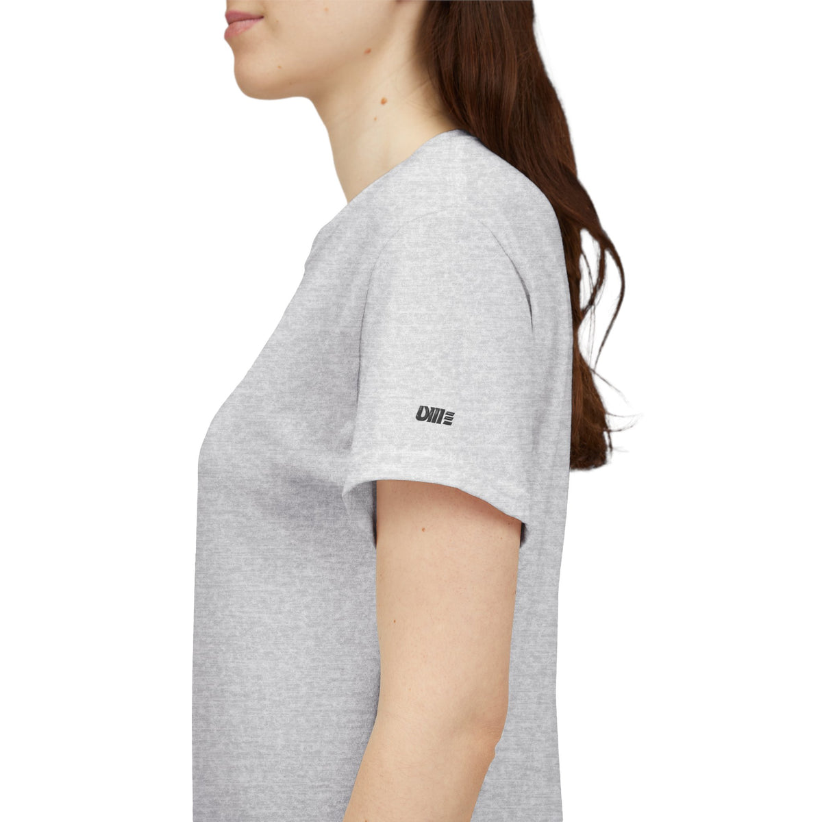 Minimalist Micro Logo Tee - White Cotton Casual Shirt