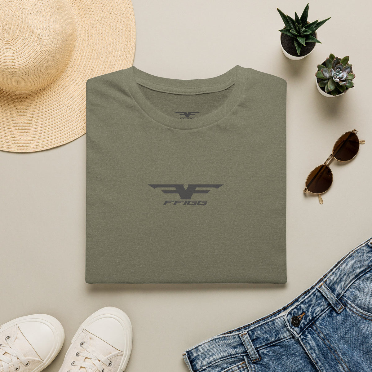FFIGG Logo Graphic T-Shirt — Sand & More Colors