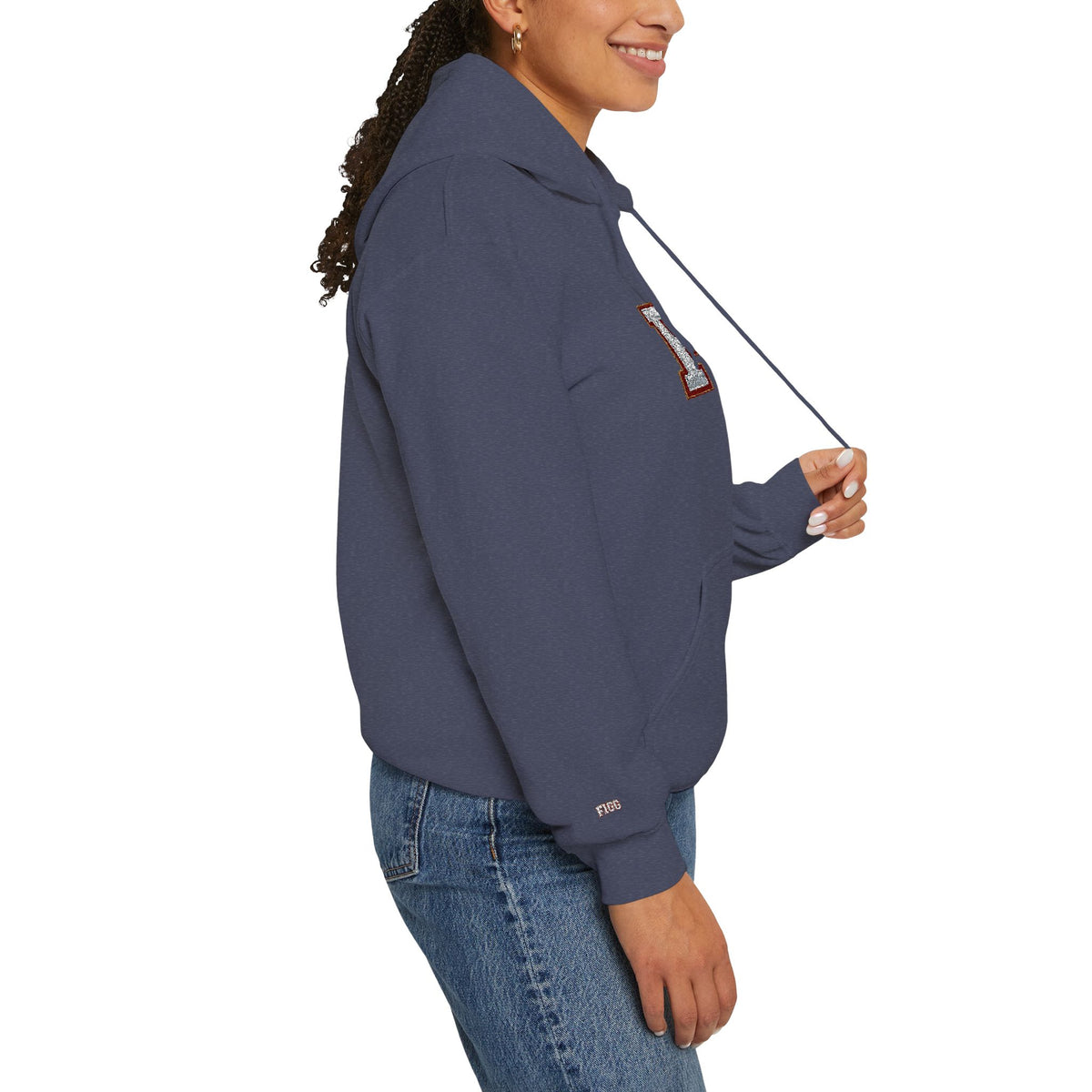 FFiGG Embroidered Varsity Hoodie — White, Black, Grey & More Colors