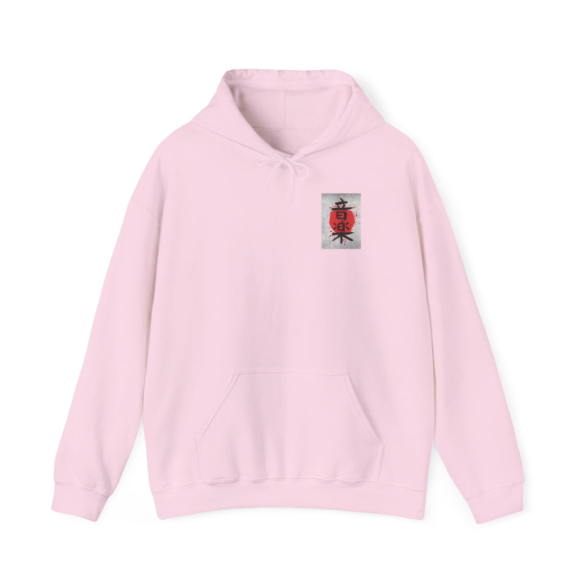 Samurai Poppy Hoodie — Japanese Ink Art Hooded Sweatshirt