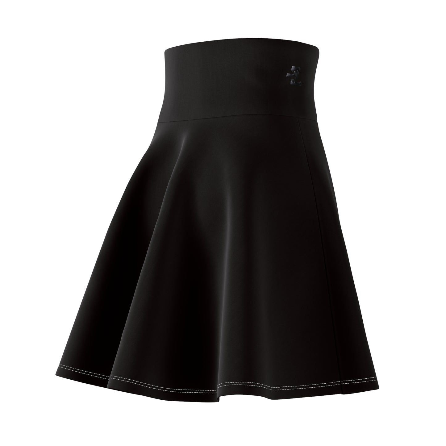Black High-Waist Skater Skirt — Flared A-Line Women's Mini for Casual & Dressy Looks
