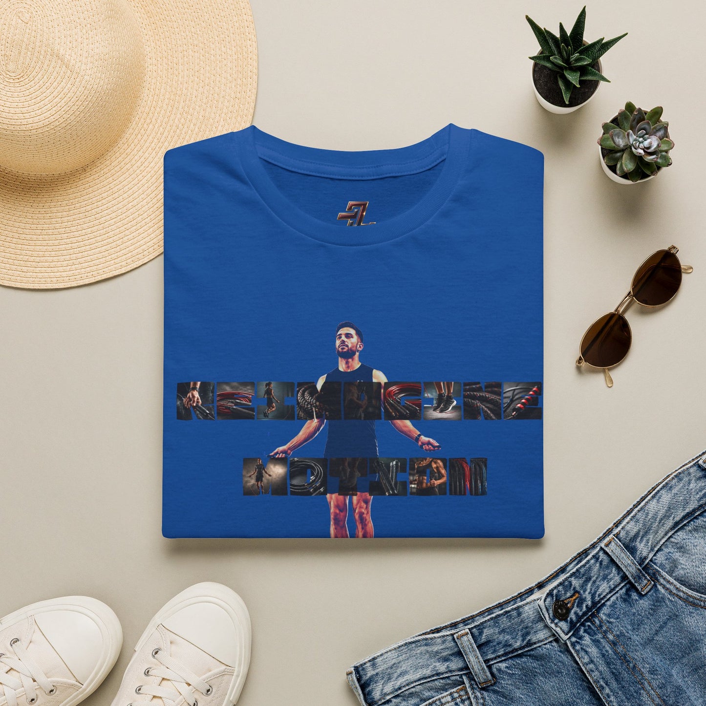 The Grind Graphic Tee — Cinematic Athlete Collage