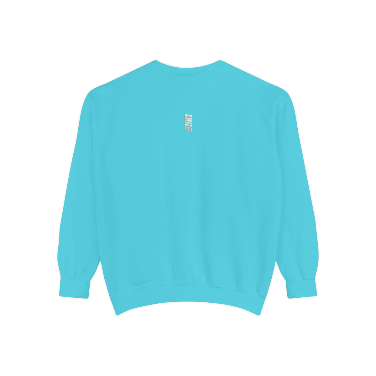 Garment-Dyed Crewneck Sweatshirt — Multi-Color Minimal Graphic