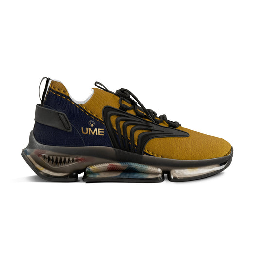 Men's Mustard Mesh Sneakers — Lightweight Breathable Athletic Shoes