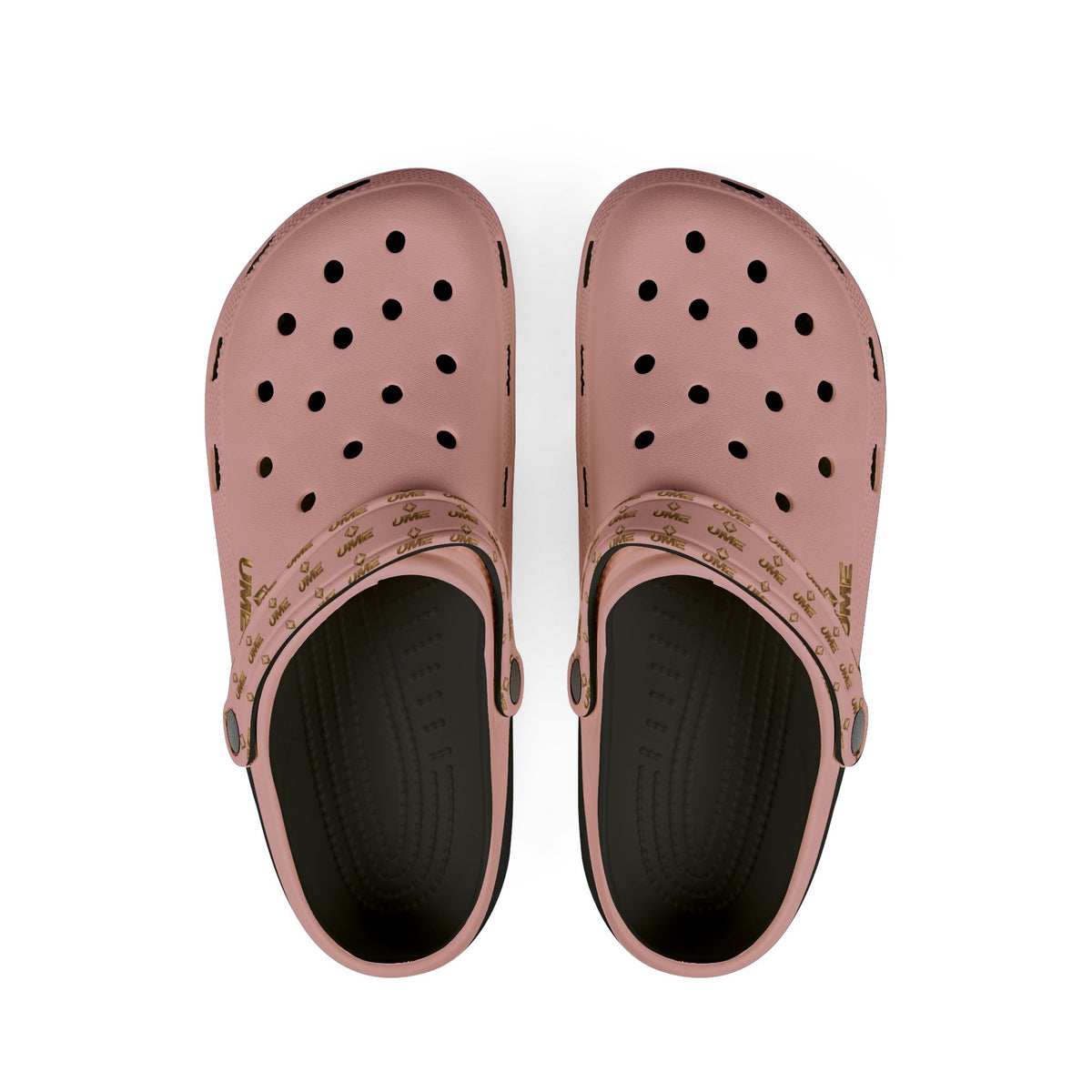 Peach All-Over Print EVA Foam Clogs — Slip-On Shoes