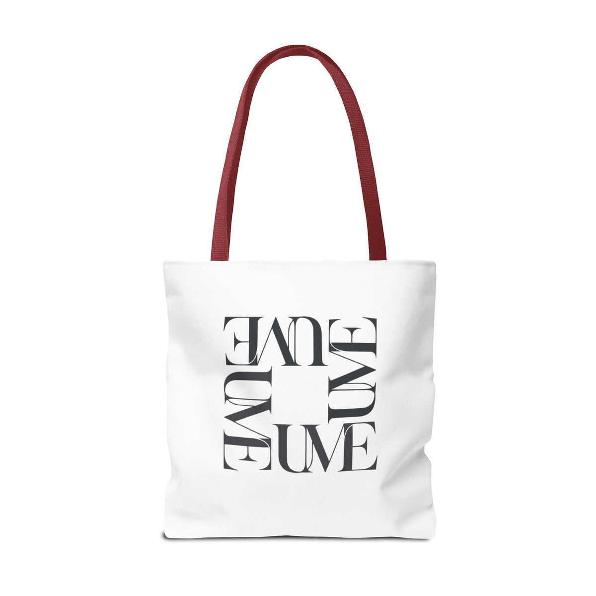 UME Square Typography Tote Bag — White