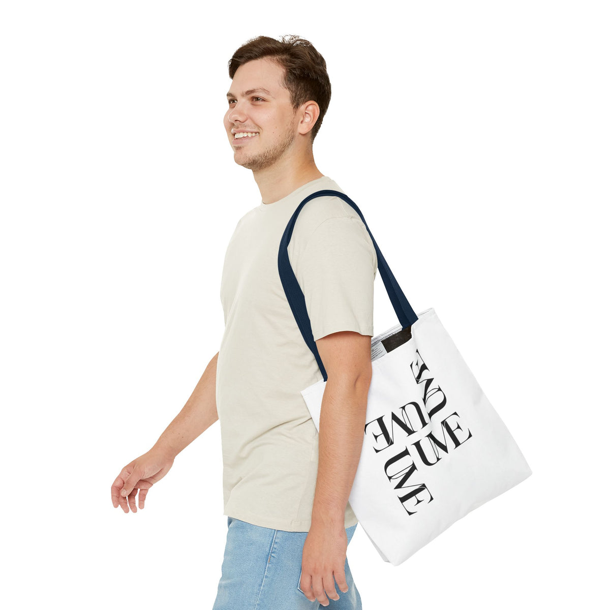 UME Typography Statement Tote Bag — White