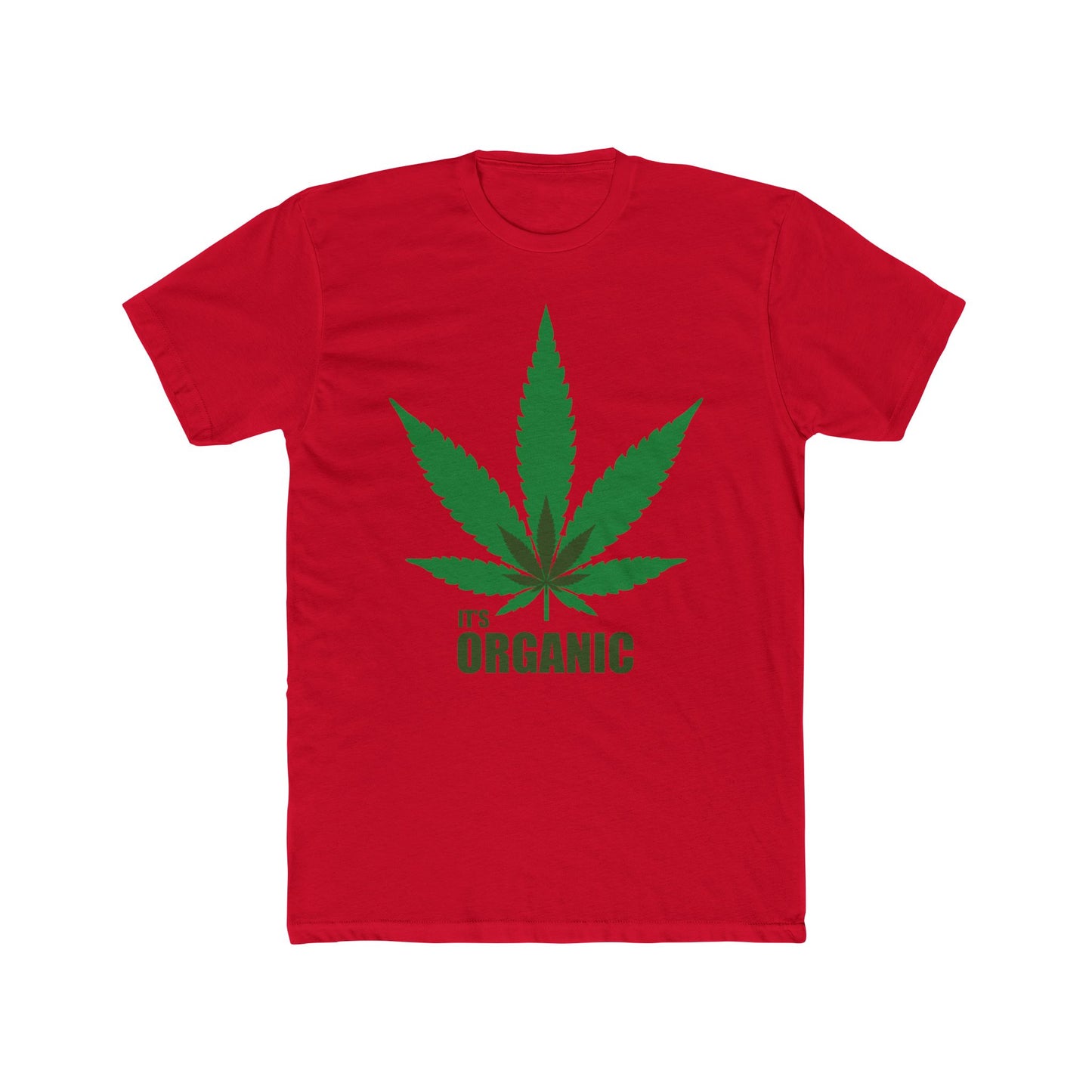 Organic Cannabis Leaf Tee — "It's Organic" Graphic T-Shirt