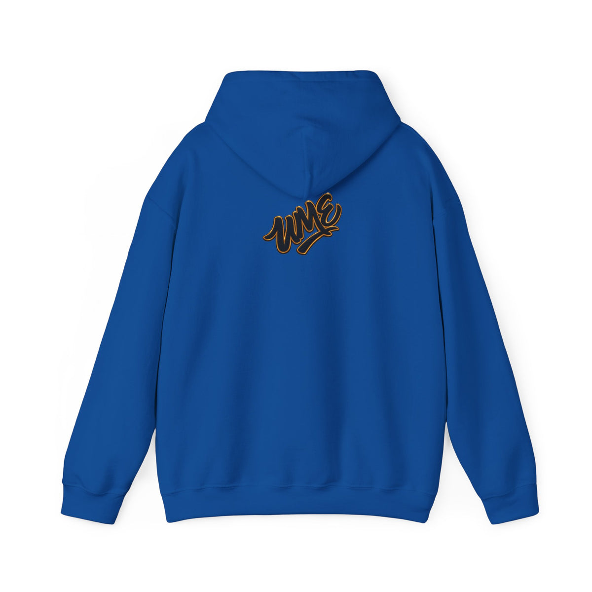 Hoodie — White UME Black Logo All-Over Print