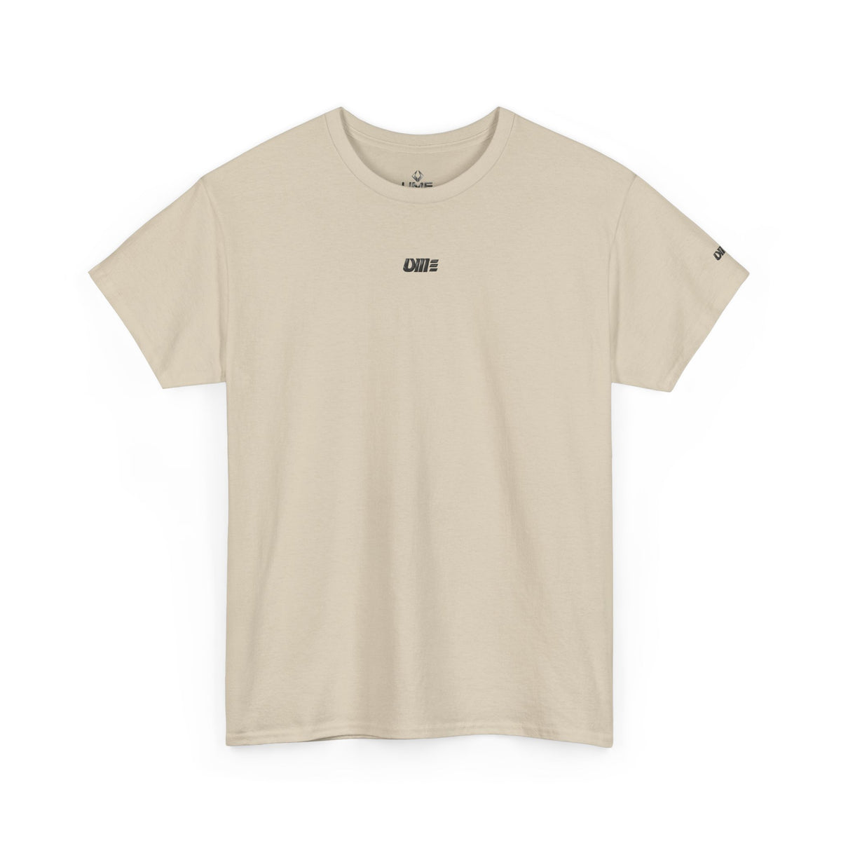Minimalist Micro Logo Tee - White Cotton Casual Shirt