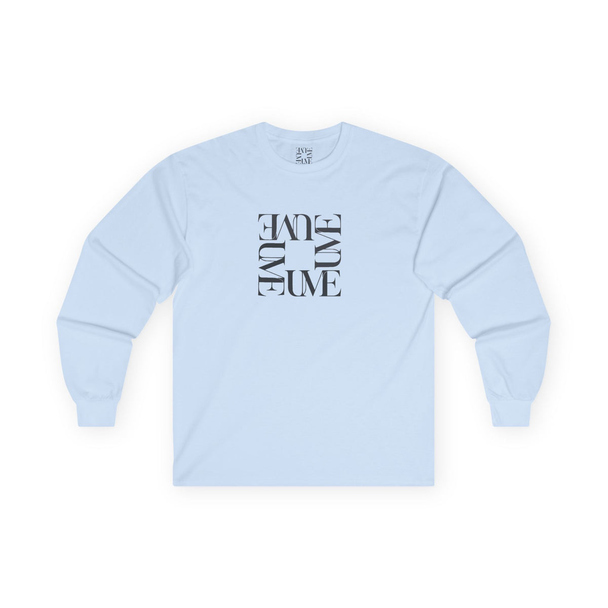 UME Typography Long Sleeve Tee — White, Black & More Colors