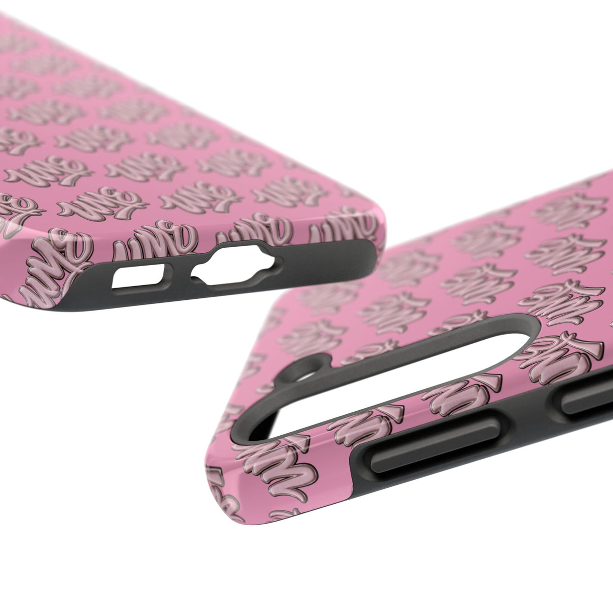 UME Tough Phone Case — Pink Logo Print | iPhone & Samsung