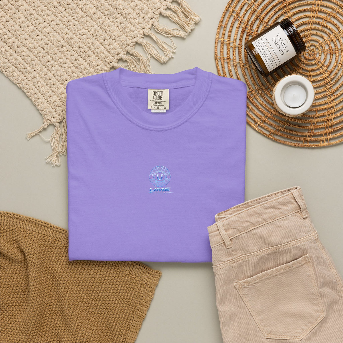 Garment-Dyed Heavyweight Tee — UME Activewear Logo