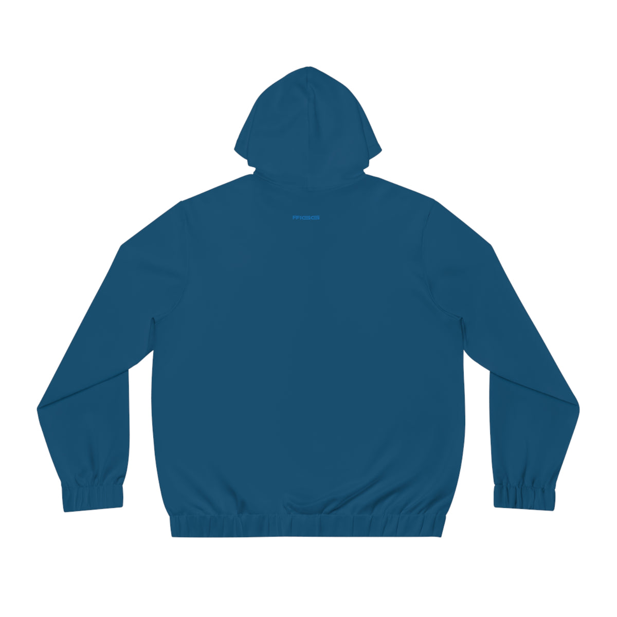Men’s FFiGG Full-Zip Hoodie — Deep Blue Racing Stripe All-Over Print