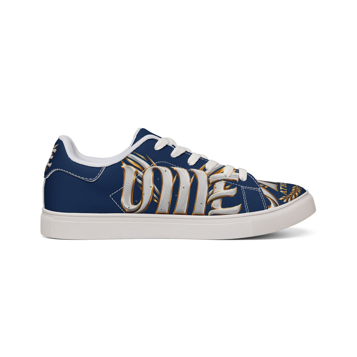 Copy of Low-Top Leather Sneakers — Black Gold Athletic Graphic